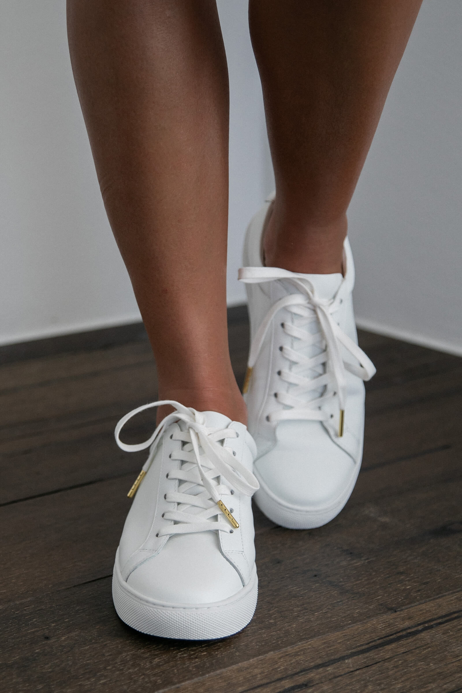 White Leather Sneaker | Bridal Shoes – Grace Loves Lace US