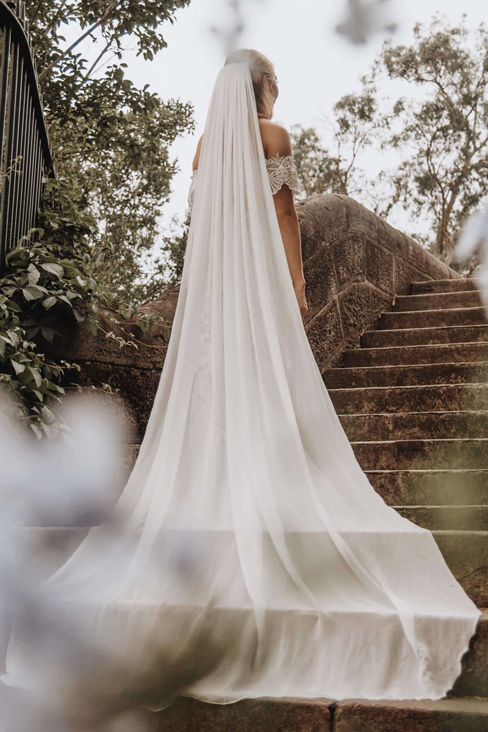 Gabriela Veil | Silk Ivory Veil – Grace Loves Lace US