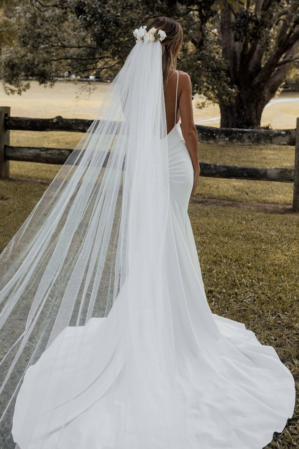 Anu  Long Sleeve Silk Wedding Dress – Grace Loves Lace US