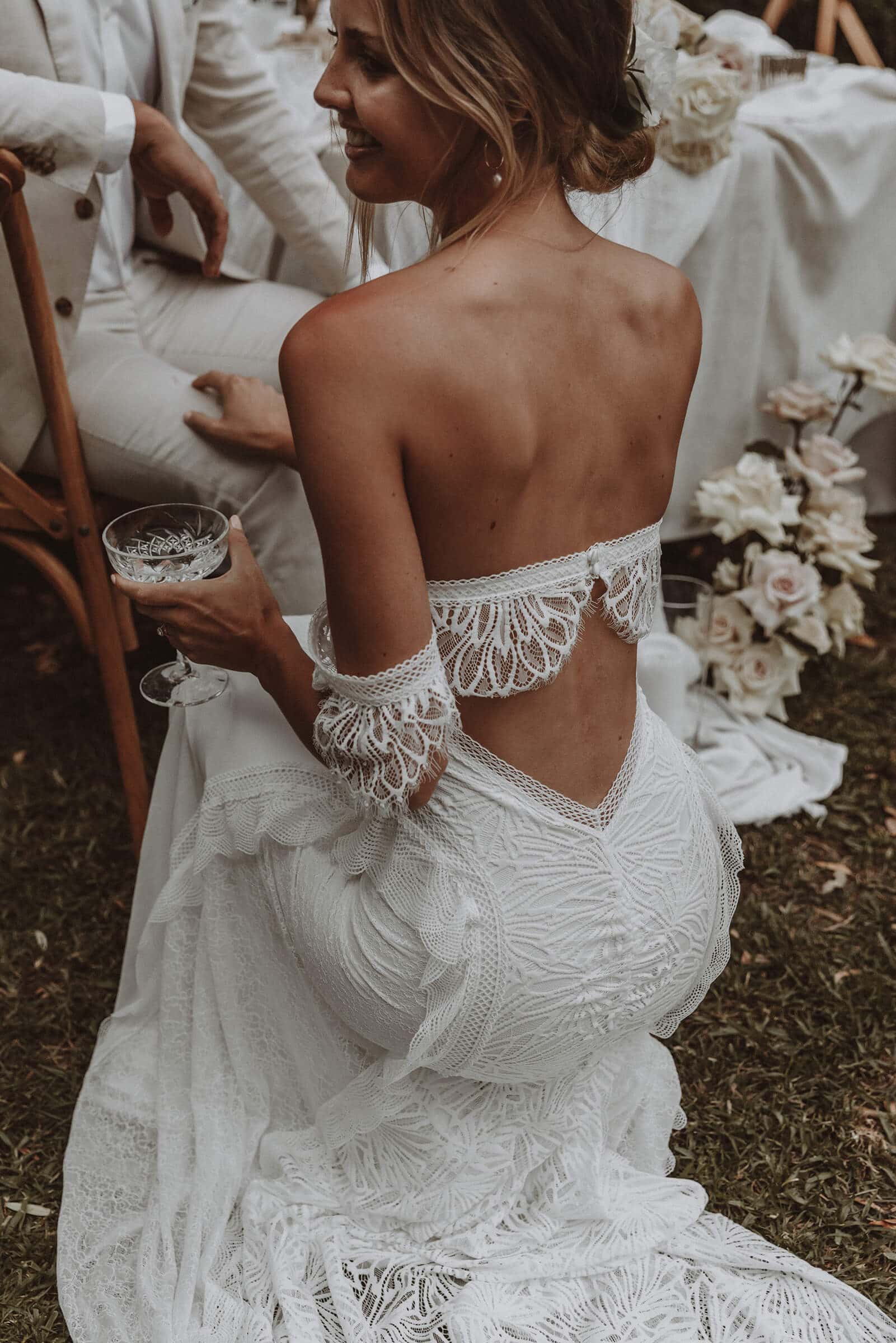 Noah Lace Boho Wedding Dress – Grace Loves Lace US