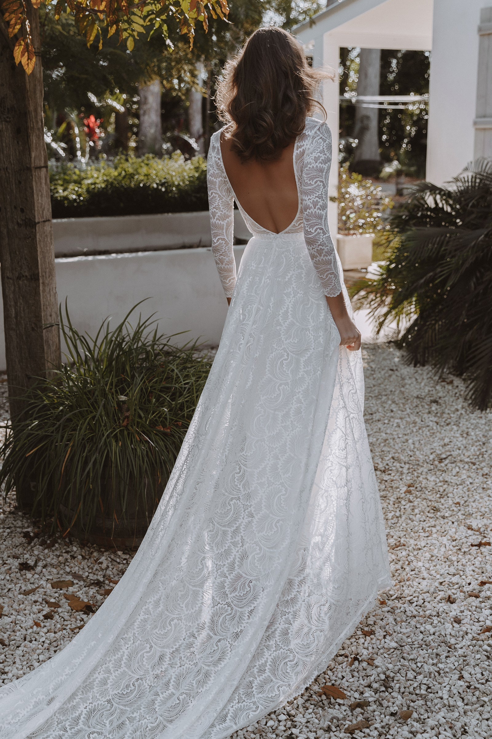 Vita Lace Long Sleeve Wedding Dress – Grace Loves Lace US