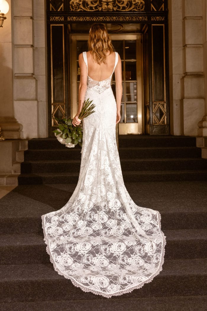 Carmen Lace Wedding Dress  Customized – Grace Loves Lace US