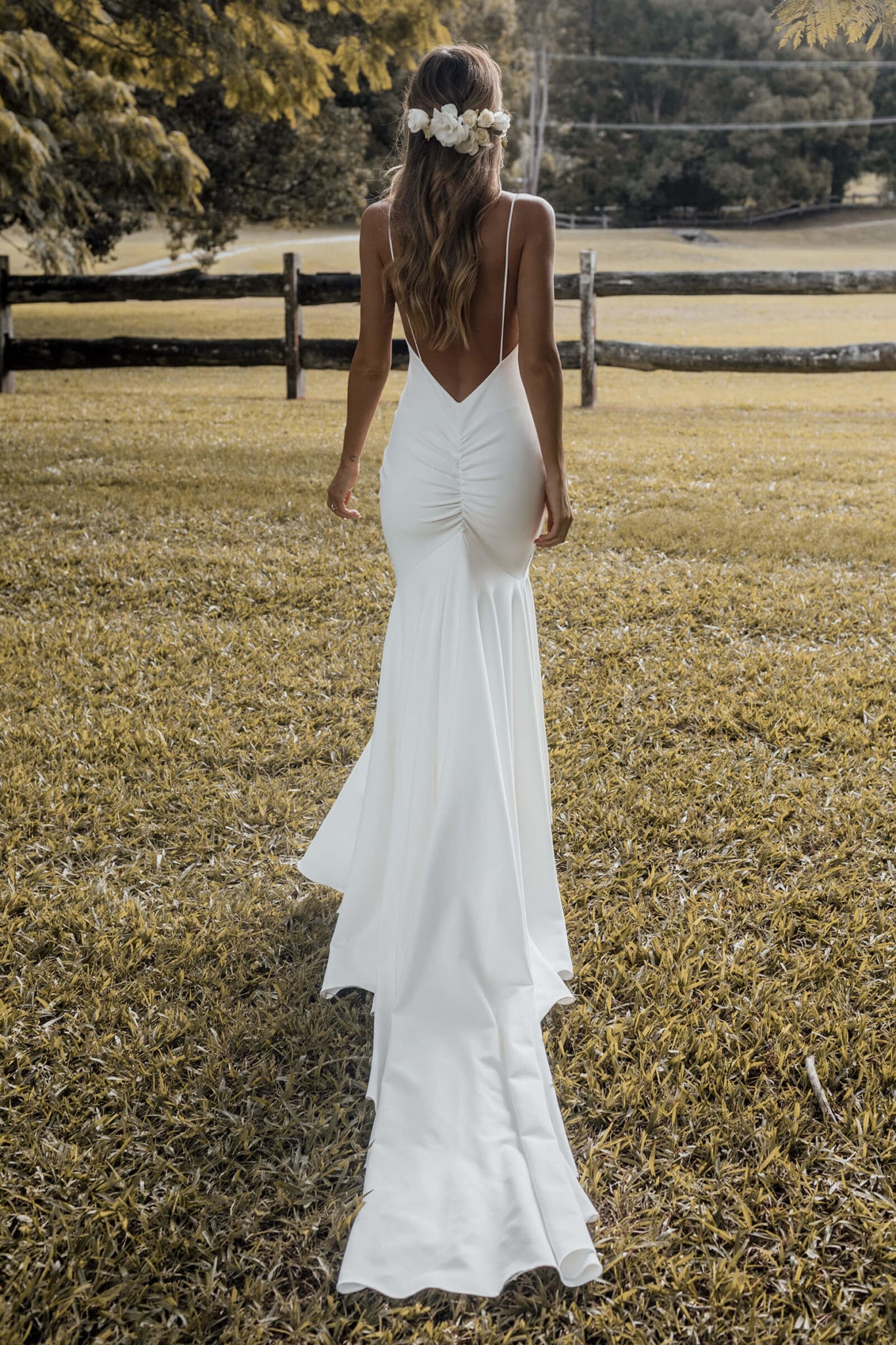 Grace | Crepe Fit & Flare Wedding Dress