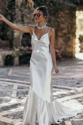 Aura Cowl Neckline Back Tie Detail Grace Loves Lace US