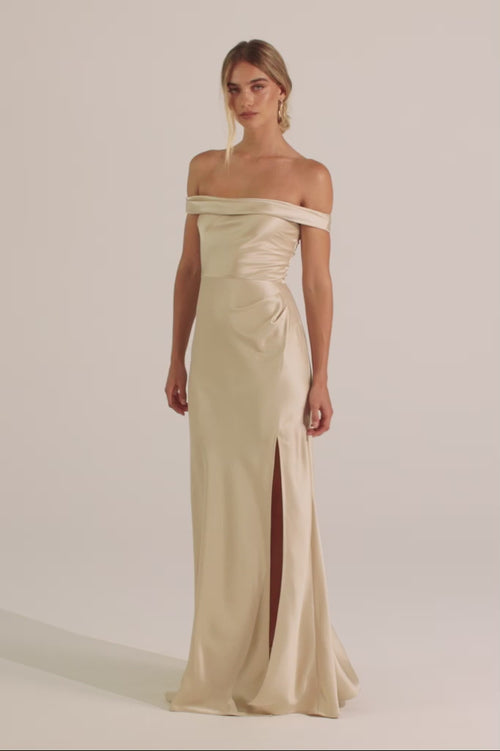 Kai | Champagne Bridesmaid Dresses  Grace Loves Lace US