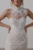 Lace Bridal Neckpiece that is embellished