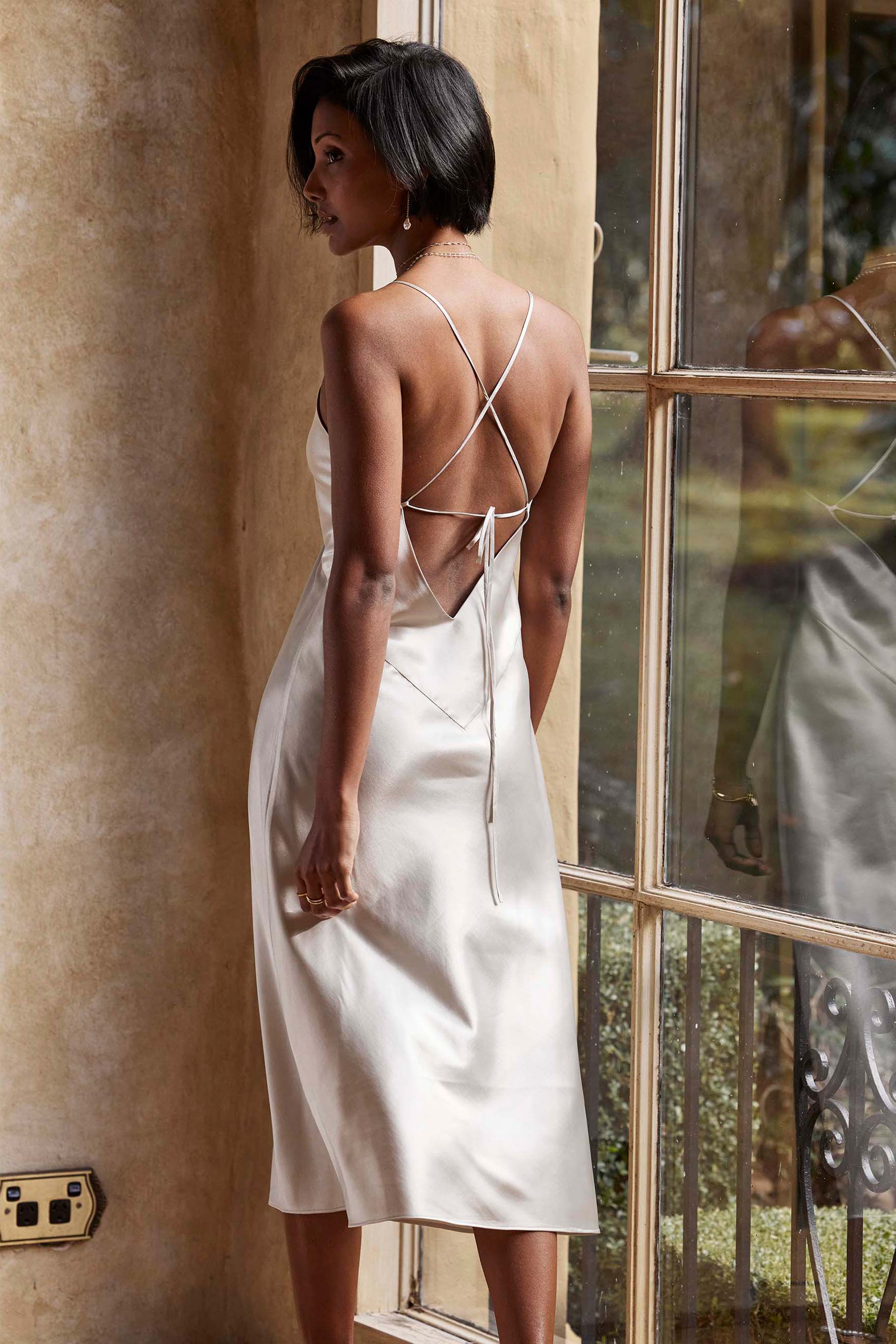 Silky Satin Midi Moonshine Silky Satin Midi Moonshine