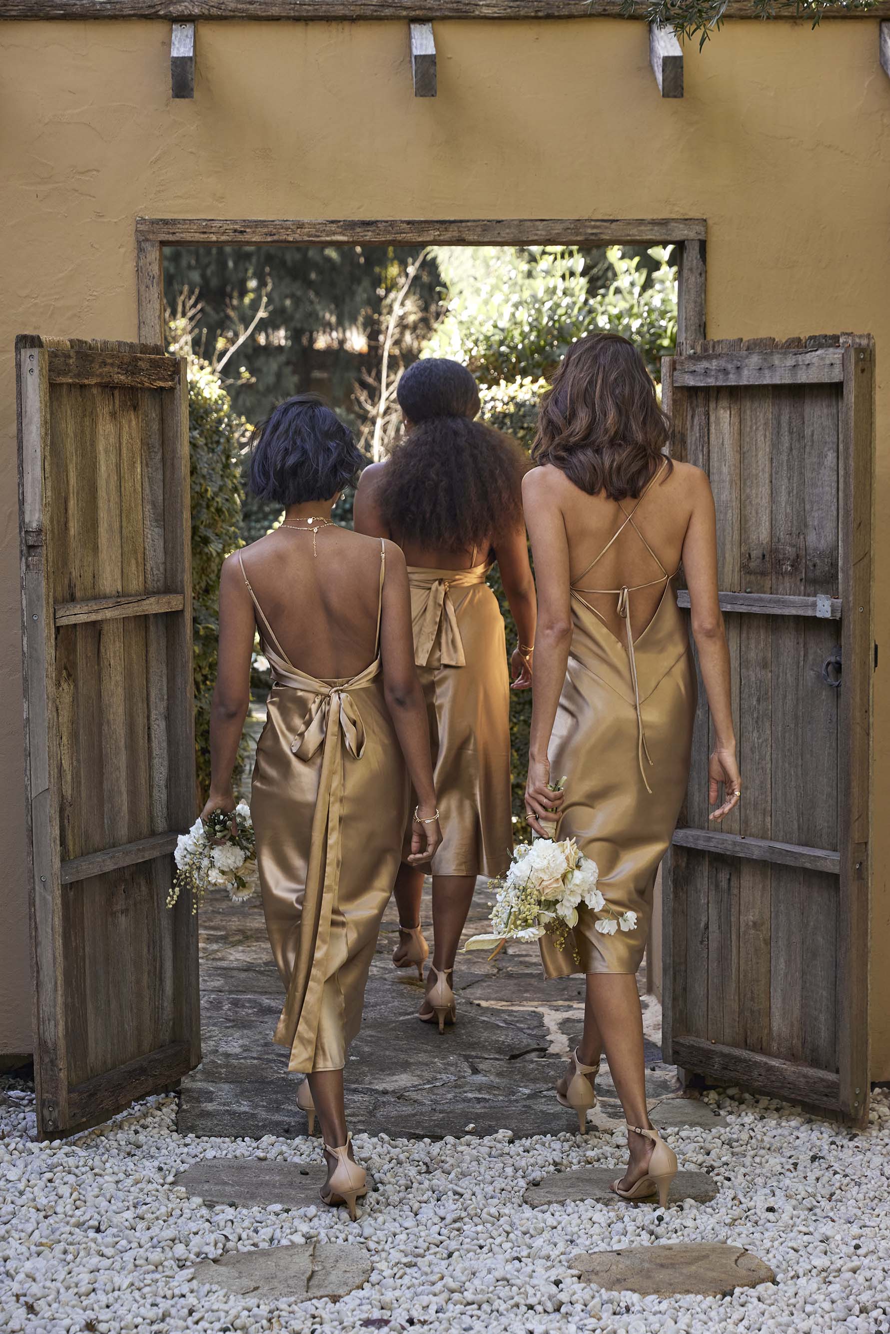 Silky Satin Midi Gold | Bridesmaid Grace Loves Lace US Silky Satin Midi Gold | Bridesmaid Grace Loves Lace US