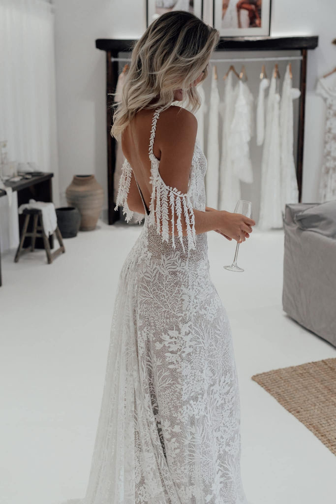 Sol | Lace Wedding Dress | Customized – Grace Loves Lace US