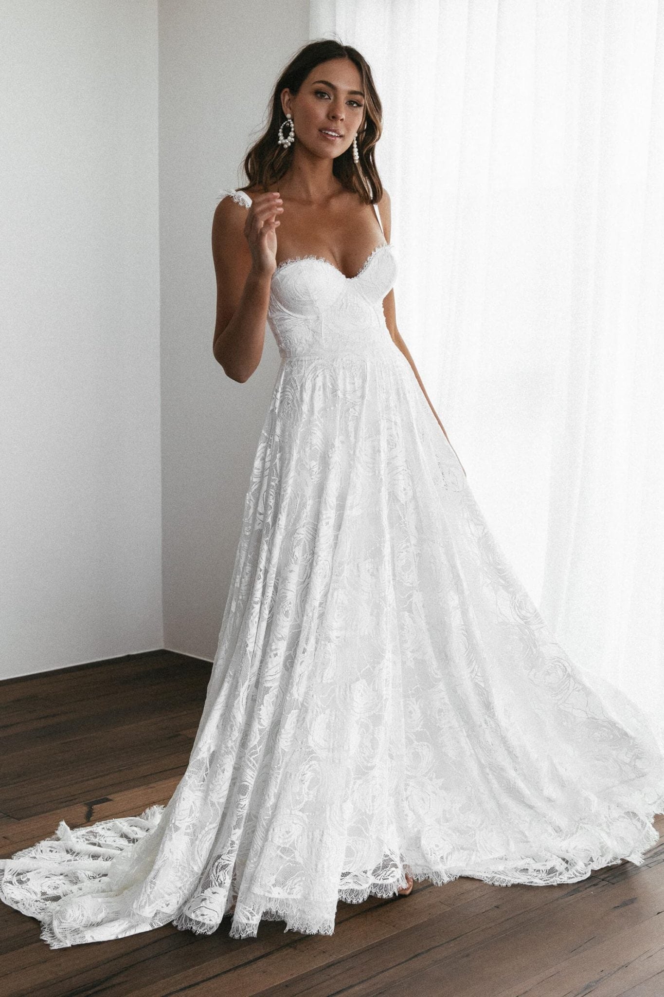 Poppy Gown | Rose Lace Wedding Dress – Grace Loves Lace US